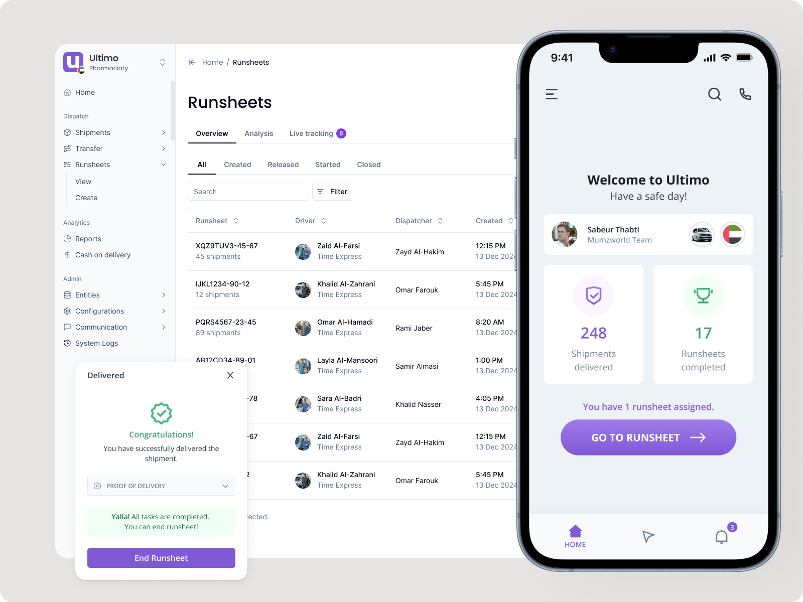 Ultimo — Logistics Operations Ecosystem